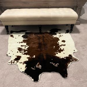 faux cowhide rug